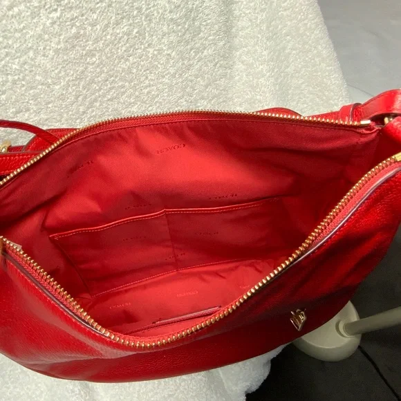 NWT - Coach Jasper Red Leather Shoulder Bag - 35593 - Picture 6 of 16